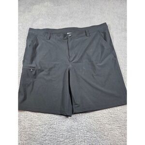 Columbia PFG Shorts 46W Black Mens Performance Fishing Gear Cargo Hiking 10 In
